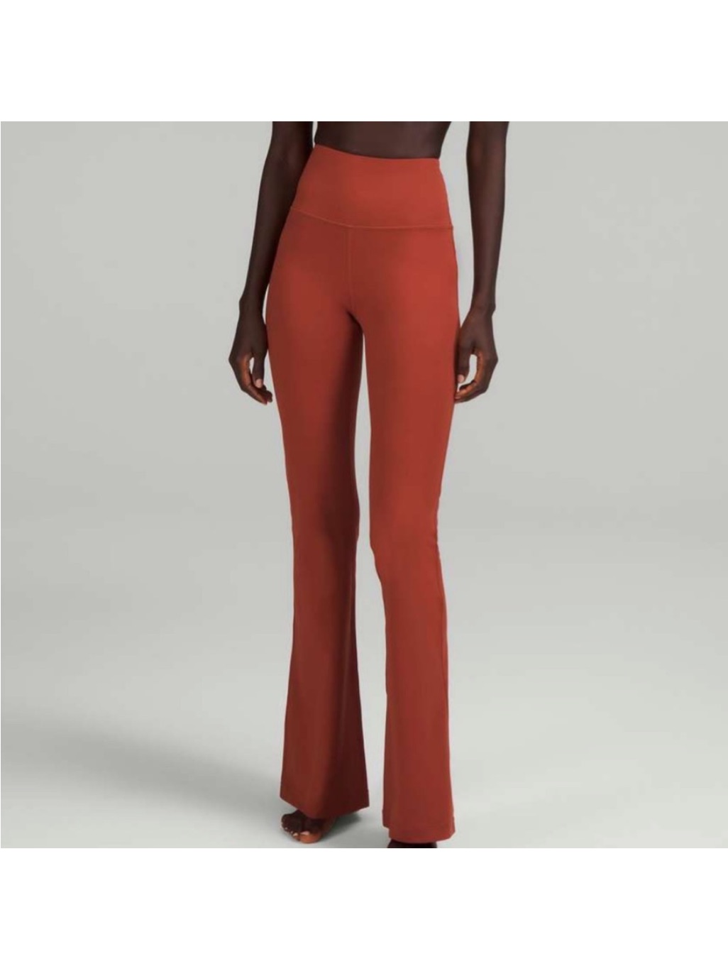 Lululemon High Waist Flared Groove Leggings Cayenne Size 0